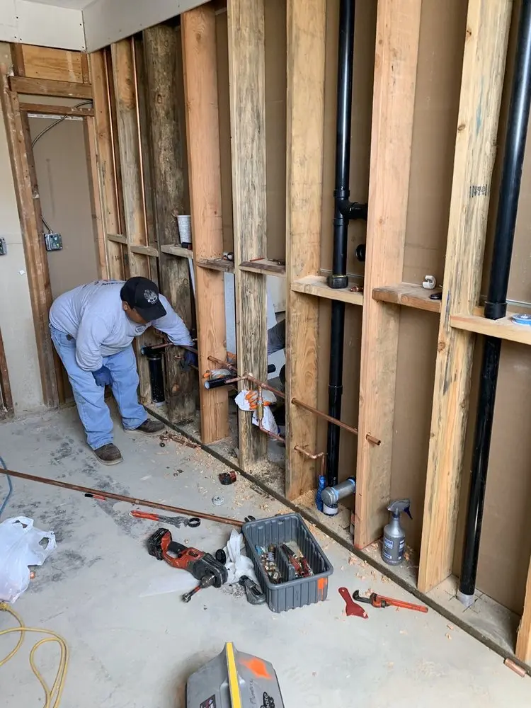 Commercial rough-in plumbing for Gas Line Repair in Stevens